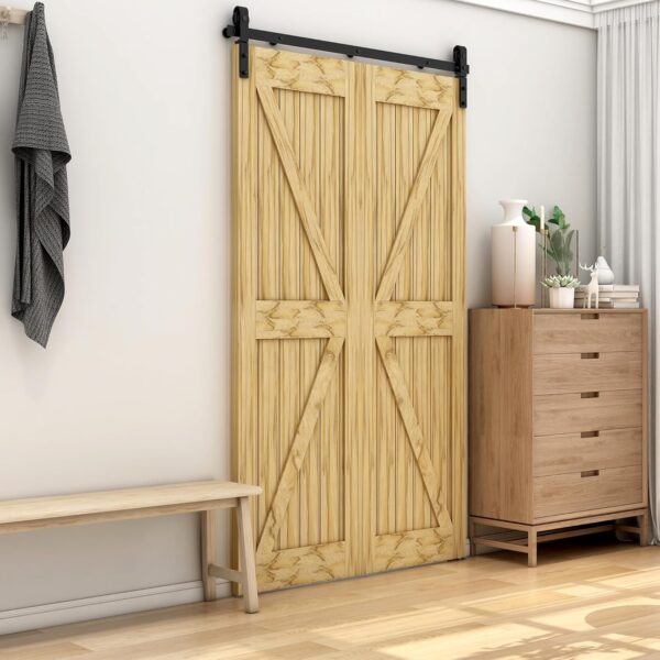 Zestaw akcesoriów do drzwi przesuwnych QINAIXQM, do szerokości 122CM - obrazek 2