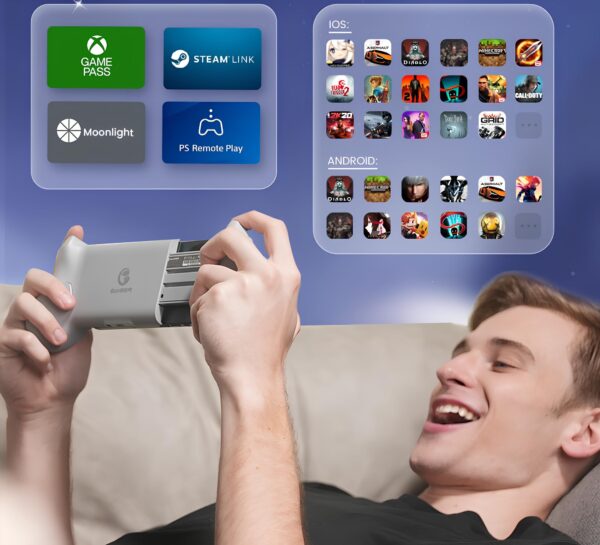 Kontroler GameSir G8 Galileo typ C do iPhone 15 i HarmonyOS z joystickami - obrazek 8