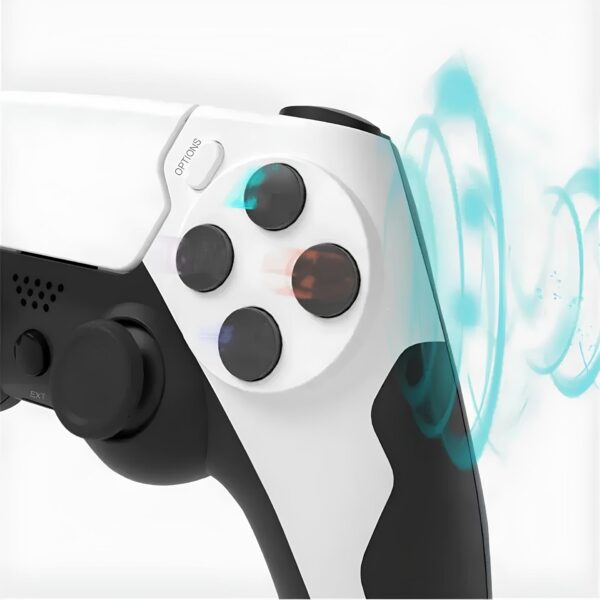 Bezprzewodowy gamepad GAMINJA P48 do PS4/PS3 PC kontroler z wibracjami i trybem turbo do konsol i komputera - obrazek 7