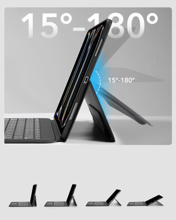 UŻYWANY Etui z klawiaturą ESR, QWERTZ, do iPad Pro 13 cali (M4) 2024 czarne - obrazek 8