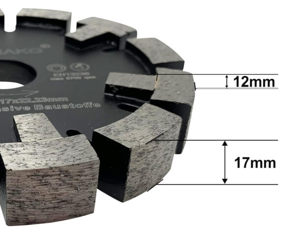 Tarcza diamentowa 130x17x12x22,23 mm tarcza GVHAKG FWJB10089 do cięcia betonu - obrazek 6