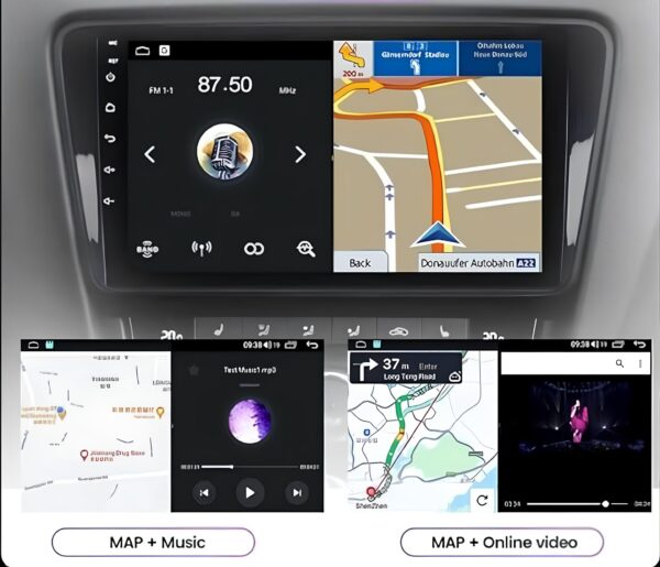 Radio Samochodowe Eouyt Stereo 9 Cal Ekran Dotykowy Nawigacja GPS Dla Opel Karl Vinfast Fadil 2017-2020 - obrazek 4