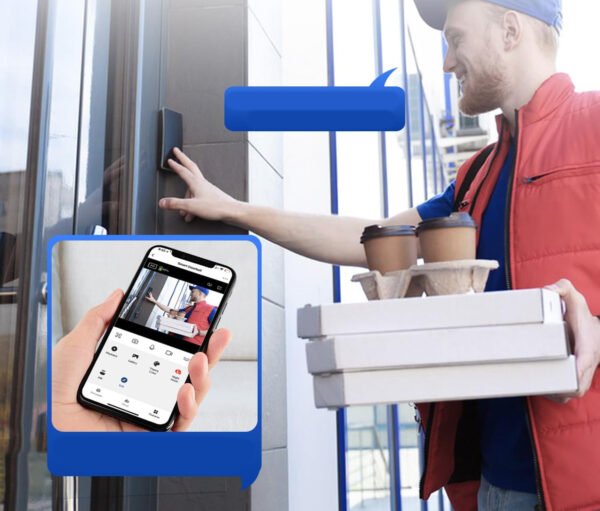 Dzwonek WiFi z kamerą i ekranem 4,3" kolorowym, szeroki kąt 120°, sensor PIR - obrazek 2