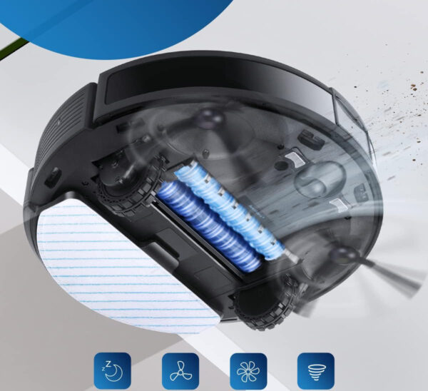 Robot odkurzający z funkcją mycia podłogi ECOVACS T9 AIVI, 5200mAh, Używany - obrazek 5