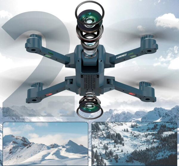 Dron z kamerą X-IDRONE15, 4K, 3,7V/1200mAh, Używany - obrazek 6