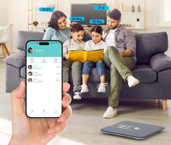 Waga podłogowa Healthkeep, Bluetooth, 180 kg, nieoryginalne opakowanie - obrazek 3