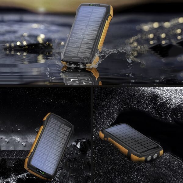 Powerbank solarny Promate SolarTank-20PDQi 20000mAh z latarką do podróży - obrazek 2