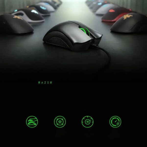 Przewodowa mysz do gier Razer DeathAdder Essential Black ergonomiczna myszka gamingowa z sensorem optycznym - obrazek 3