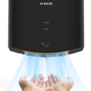 Suszarka do rąk AIKE Air Wiper, 220 V, 1400 W, czarna, Używany