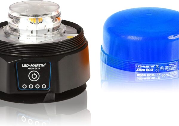 UŻYWANA Lampa ostrzegawcza LED-MARTIN XR20 ECO niebieska, magnes, bateria - obrazek 7