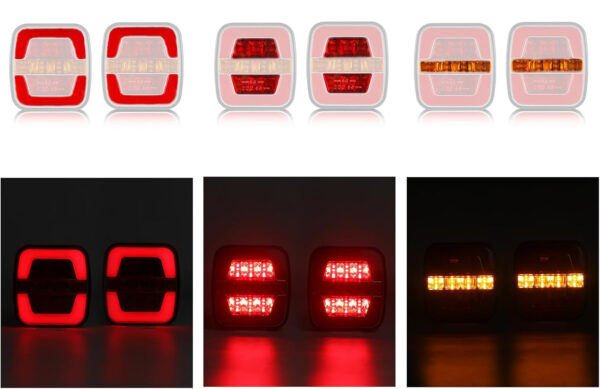 Bbezprzewodowe magnetyczne światła AOHEWEI LED 12/24V do przyczep - obrazek 2