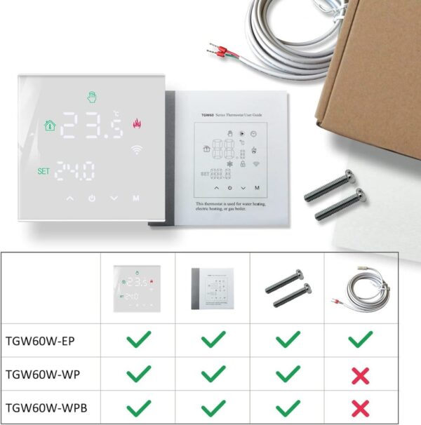 Beok Termostat Smart, WiFi ogrzewanie podłogowe, termostat do podgrzewania wody - obrazek 5