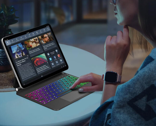 UŻYWANY Etui klawiatura Nuflaz X7 iPad 10./11" QWERTZ DE z touchpadem - obrazek 7