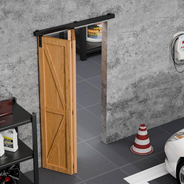 NIEKOMPLETNY Zestaw do drzwi przesuwnych barn 102 cm BONIKLUBA 2×49 cm ścienny - obrazek 7