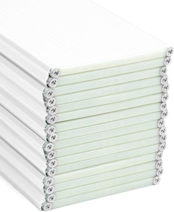 Składana półka do wanny QWORK WD10919 biały PVC 170x75 cm do łazienki - obrazek 7