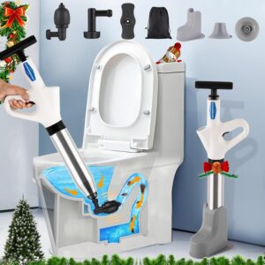 Tłok do toalety zestaw do udrażniania WC z uchwytem i 4 głowicami