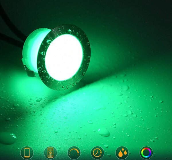 Zestaw lamp podłogowych GEYUEYA Home D31, WiFi, RGBW, IP67, 31 mm, 30 szt. - obrazek 7