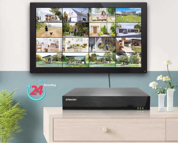 Rejestrator Evtevision NVR 32CH 4K - Zdalny dostęp, 16 portów PoE, bez HDD - obrazek 3