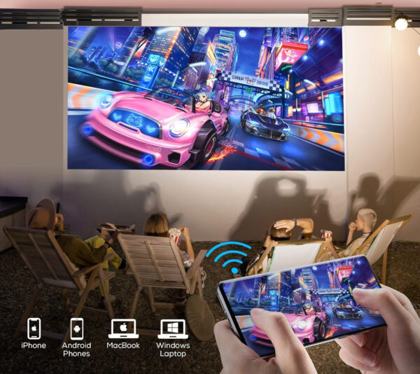 Projektor iZEEKER iPL310, 13000 luksów, Full HD, 5G WiFi Bluetooth, 300'' - obrazek 3