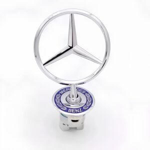 Emblemat znaczka Mercedes metal z grawerem stylowa ozdoba na maskę lub jako prezent dla fana marki