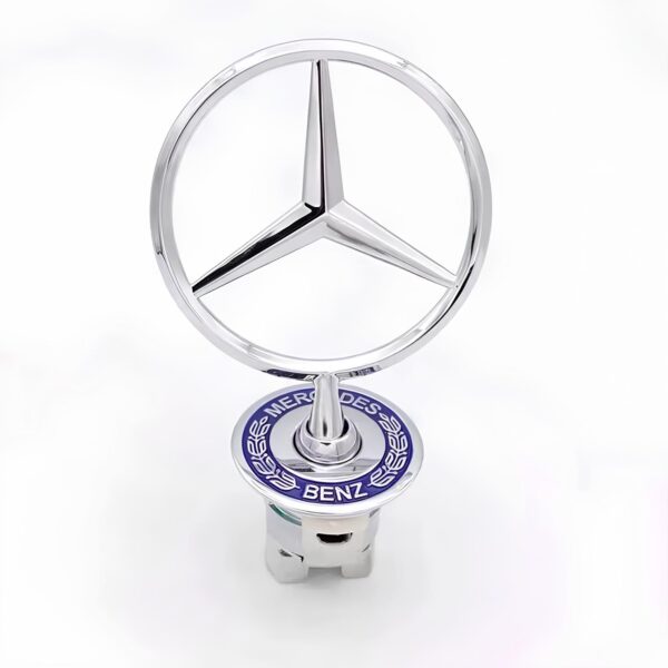 Emblemat znaczka Mercedes metal z grawerem stylowa ozdoba na maskę lub jako prezent dla fana marki