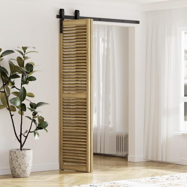 Zestaw drzwi przesuwnych WOLFBIRD 91 cm składany system z kółkami 60-70 cm - obrazek 7