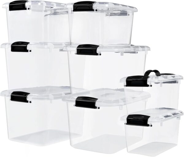 Zestaw 8 pojemników Greentainer, 25l x 4, 10l x 2, 6,5l x 2 - obrazek 2