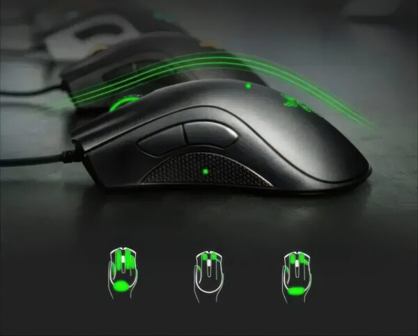 Przewodowa mysz do gier Razer DeathAdder Essential Black ergonomiczna myszka gamingowa z sensorem optycznym - obrazek 2