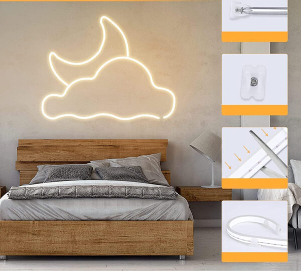 Pasek neonowy LED Lamomo WWSDE20M 20 m, barwa ciepła biała, 24V, Używany - obrazek 4