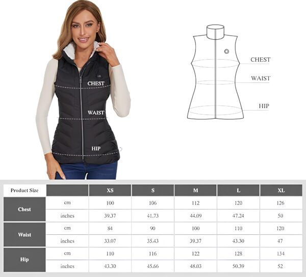 Damska kamizelka z podgrzewaniem Zogeicy HEATED CLOTHES, rozmiar L - obrazek 2