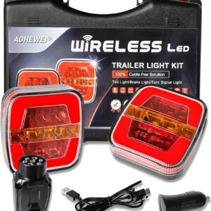 Bbezprzewodowe magnetyczne światła AOHEWEI LED 12/24V do przyczep