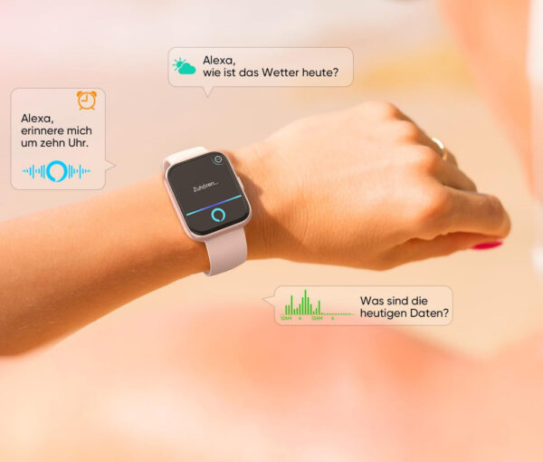 Smartwatch Fitpolo ID208Plus, ekranem 1,8'' IP68, ponad 110 trybów, różowy - obrazek 4