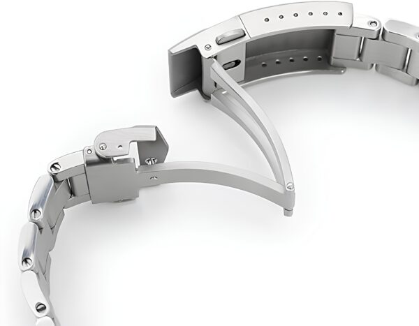 Pasek MiLTAT 20 mm do zegarka Seiko Baby MM 200 stal nierdzewna rozmiar L - obrazek 2