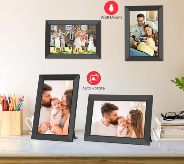Frameo 10,1" cyfrowa ramka, WiFi, 32 GB, HD, dotykowa, 2 szt. - obrazek 3