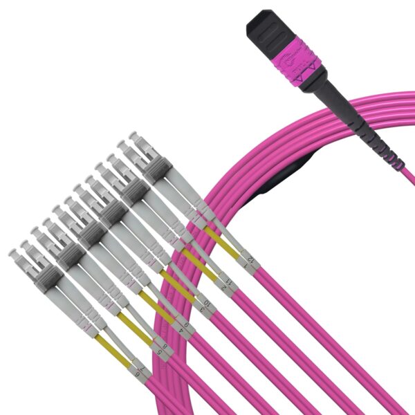 Kabel światłowodowy XWYWX MPO-LC 12 włókien 20m kabel optyczny sieciowy - obrazek 2
