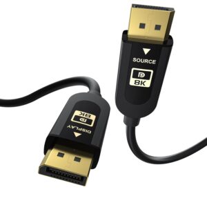 Kabel DisplayPort 2.1 DP2.1 FIBBR F-DP21-8K-20 40Gbps 20m przewód do monitora 8K HDR