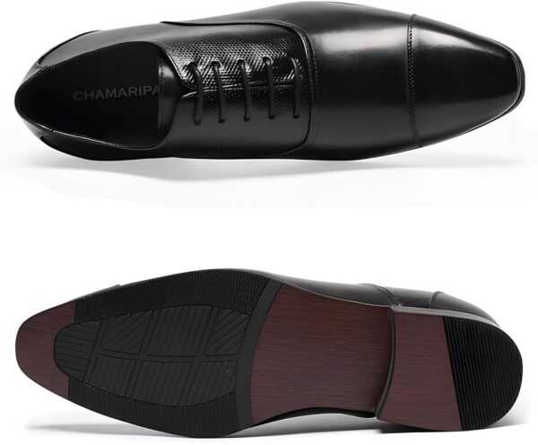 Buty męskie CHAMARIPA wykonane ze skóry naturalnej w rozmiarze 39 - obrazek 5