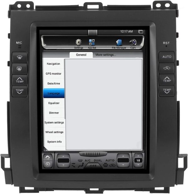 Używany Wyświetlacz nawigacyjny Akozon Prado/GX470 10,4'' do Land Cruisera Prado - obrazek 3