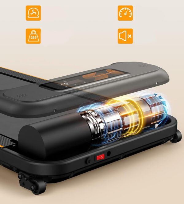 UŻYWANA Bieżnia Walking Pad 3860, silnik 2.5 HP, prędkość 1-6 km/h, LCD, Bluetooth - obrazek 4