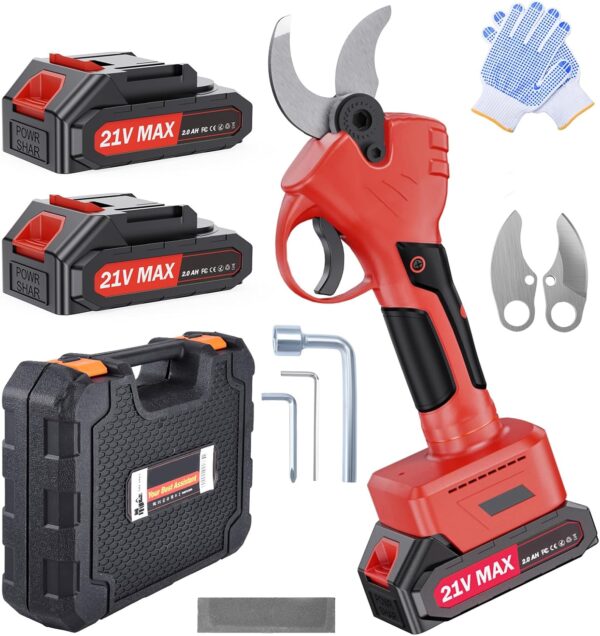 Sekator akumulatorowy XIAZIR, 21V, 2000mAh, ostrza zapasowe cięcie, 40mm