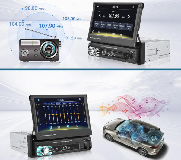 Radio samochodowe Inefala, 45 W, Bluetooth, FM uszkodzony - obrazek 7