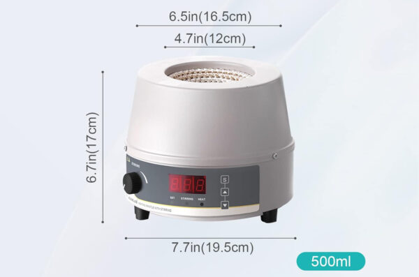 Używana Grzałka termostatyczna 500 ml 250 W LABFISH sprzęt laboratoryjny grzanie cieczy - obrazek 3