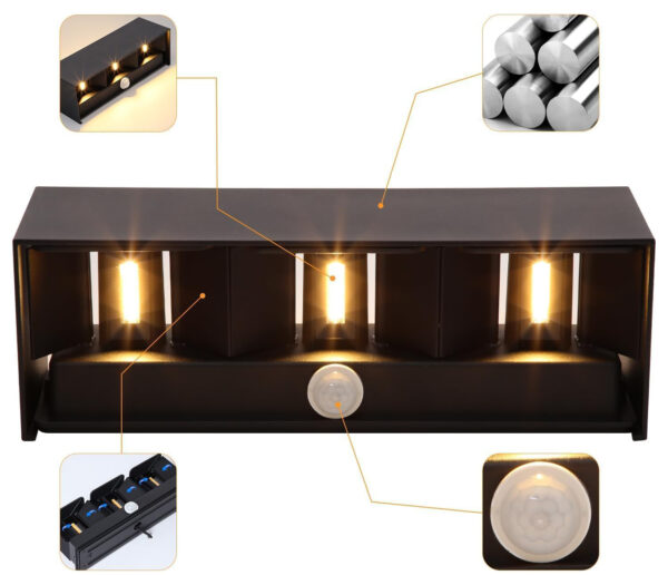 Używany Lampa Kingwen 30W 120° 3000K ciepła biel, czarna 2 szt. IP65 - obrazek 2