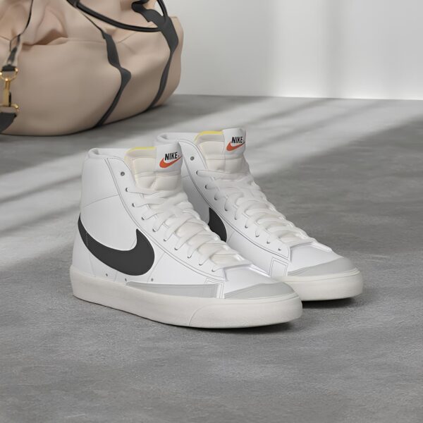 Męskie trampki do koszykówki NIKE, białe, rozmiar 41, wkładka 27 cm - obrazek 5