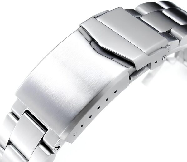 Pasek MiLTAT Retro Razor 22 mm do Seiko SRP777 srebrny V-klamra L - obrazek 5