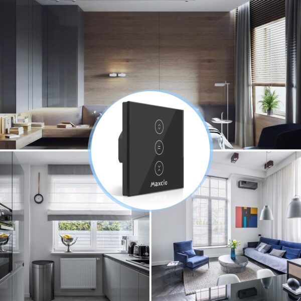 Przełącznik rolet okiennych Maxcio, 10 A, 220 V, WiFi, zestaw 4 szt. - obrazek 7