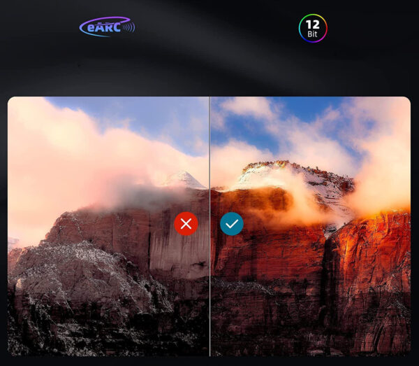 Kabel HDMI FIBBR 8K 60 Hz, 4K 120 Hz, HDR, eARC, 10 m, PS5, projektor - obrazek 6