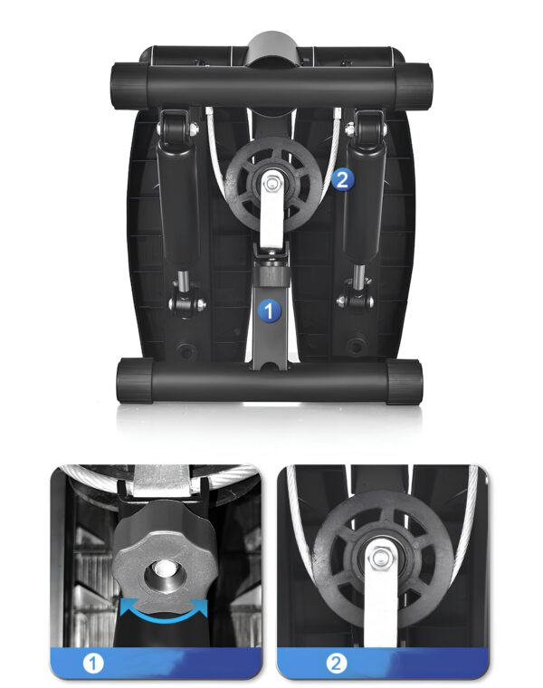 Stepper hydrauliczny HanTao Urządzenie do ćwiczeń nóg, obciążenie do 100 kg - obrazek 7