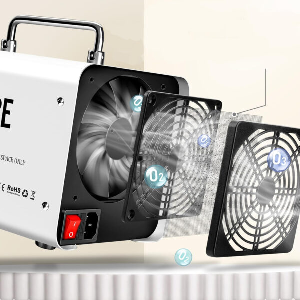 Generator ozonu iCare 30 000 mg/h 45 dB 110 W biały ozonator powietrza do dezynfekcji pomieszczeń - obrazek 7