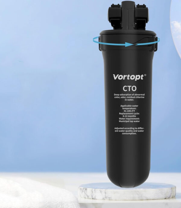 System filtracji wody Vortopt Q8-C1, 19 000 galonów, 2 filtry - obrazek 9